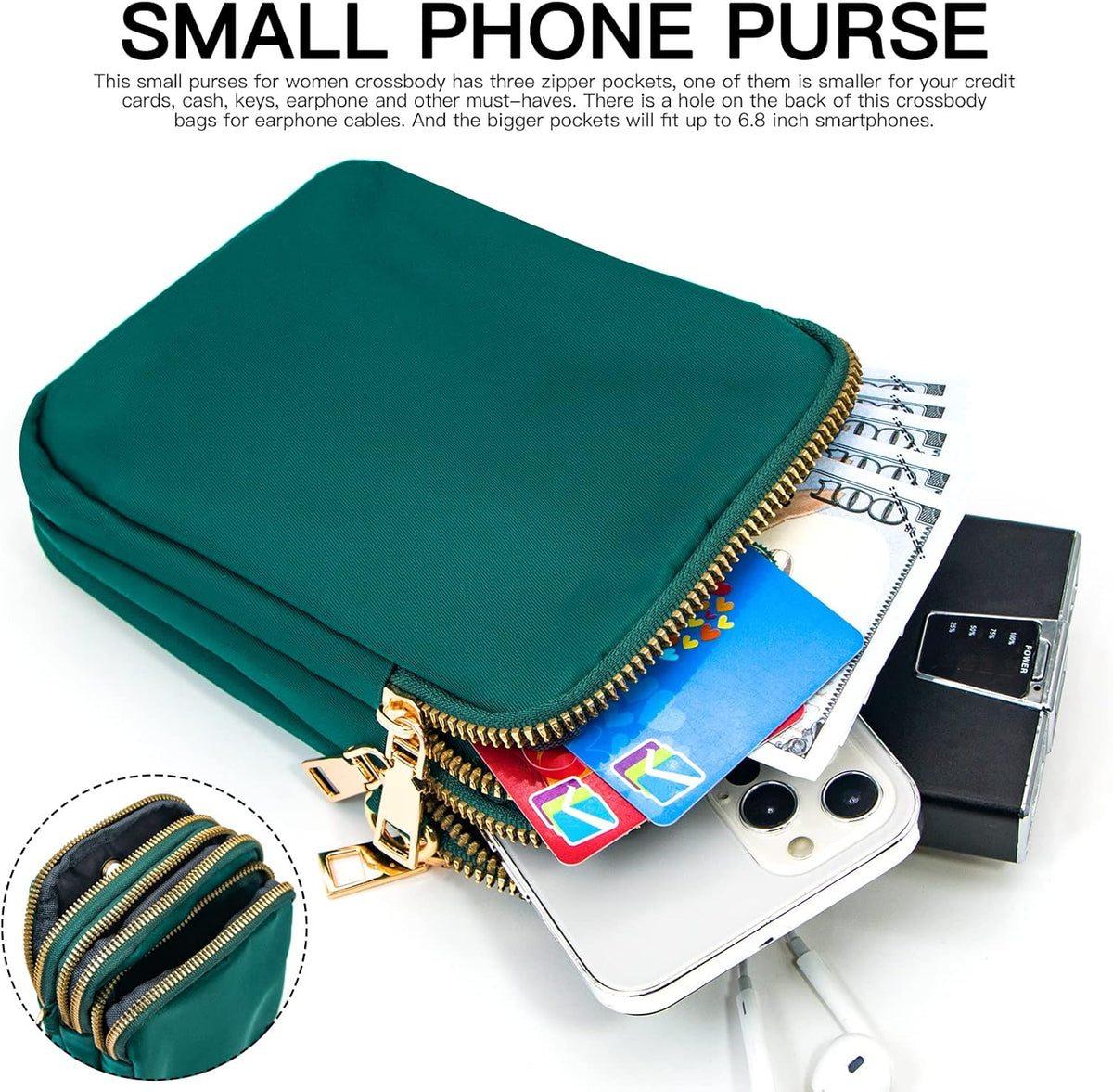 Small Crossbody Bags for Women, Mini Cell Phone Wallet Purse, Shoulder Bag for Women and Men