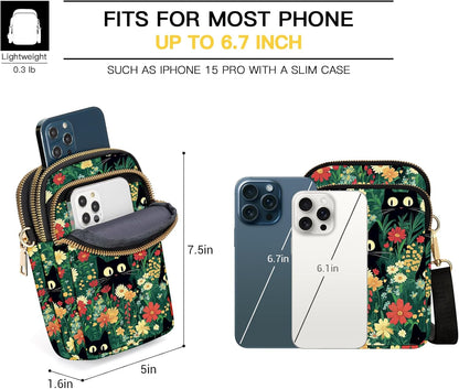 Small Crossbody Bags for Women, Mini Cell Phone Wallet Purse, Shoulder Bag for Women and Men