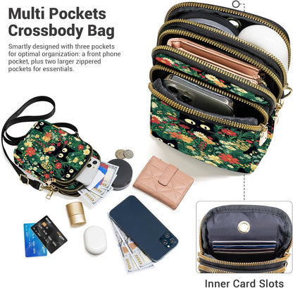 Small Crossbody Bags for Women, Mini Cell Phone Wallet Purse, Shoulder Bag for Women and Men