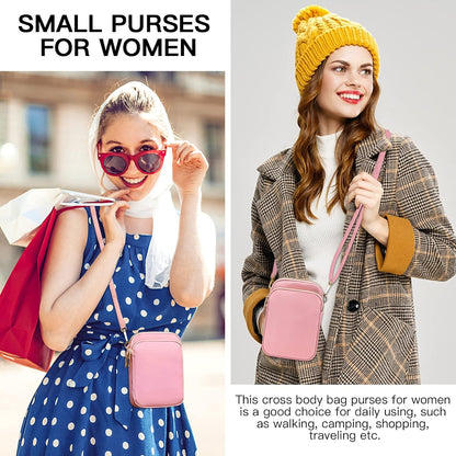 Small Crossbody Bags for Women, Mini Cell Phone Wallet Purse, Shoulder Bag for Women and Men