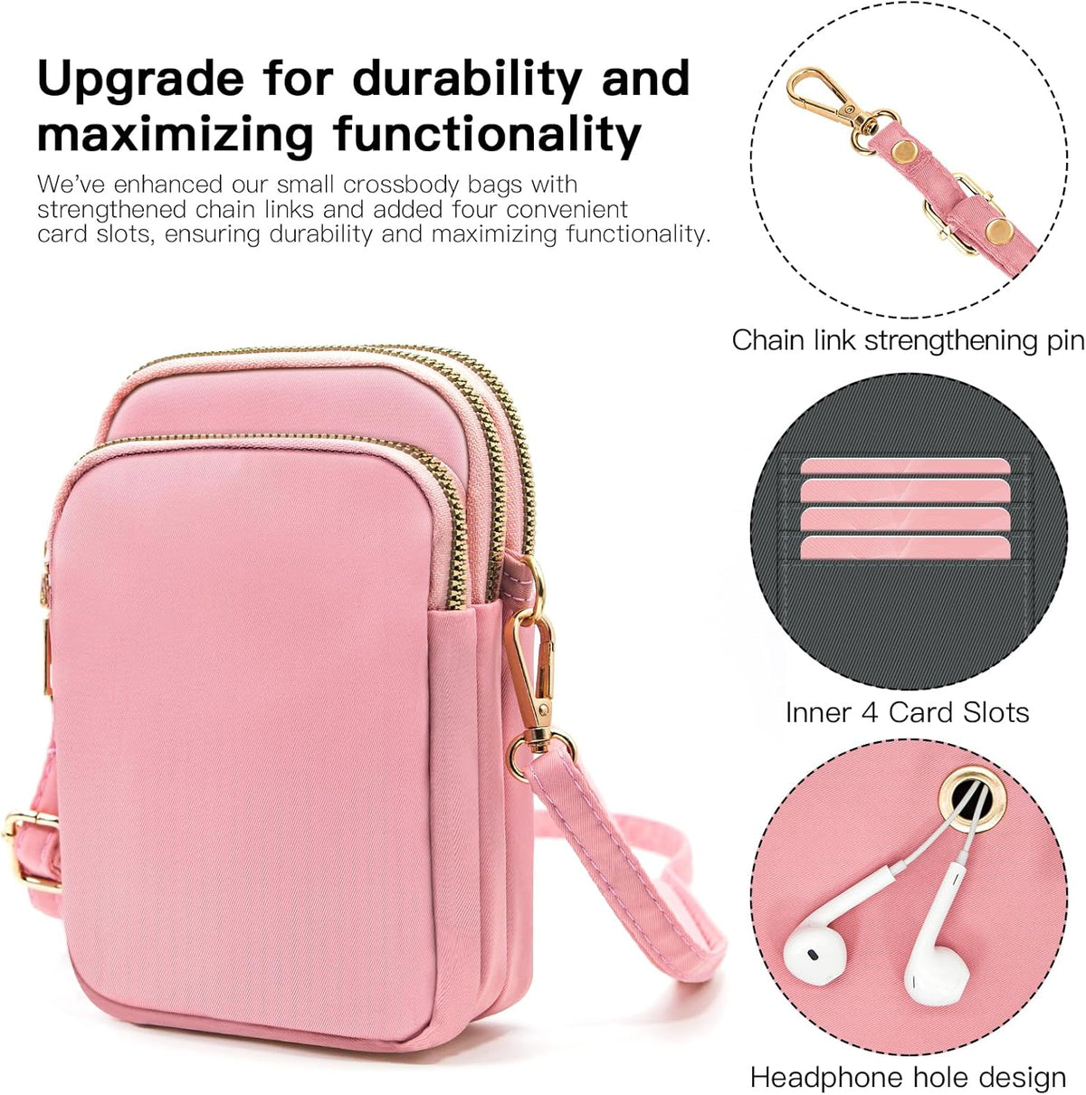 Small Crossbody Bags for Women, Mini Cell Phone Wallet Purse, Shoulder Bag for Women and Men