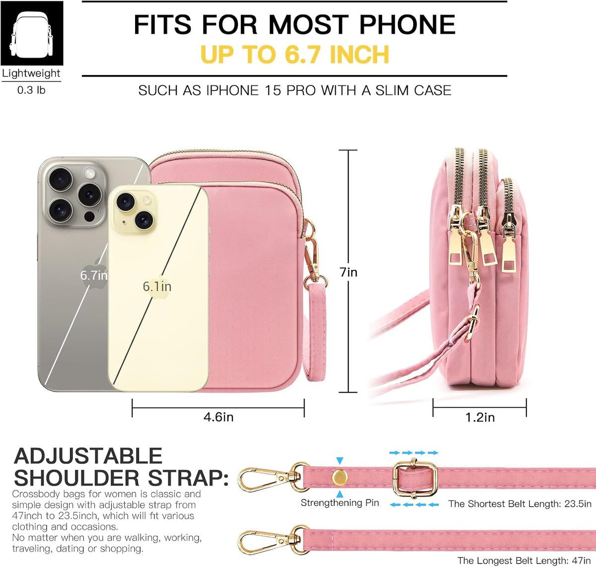 Small Crossbody Bags for Women, Mini Cell Phone Wallet Purse, Shoulder Bag for Women and Men