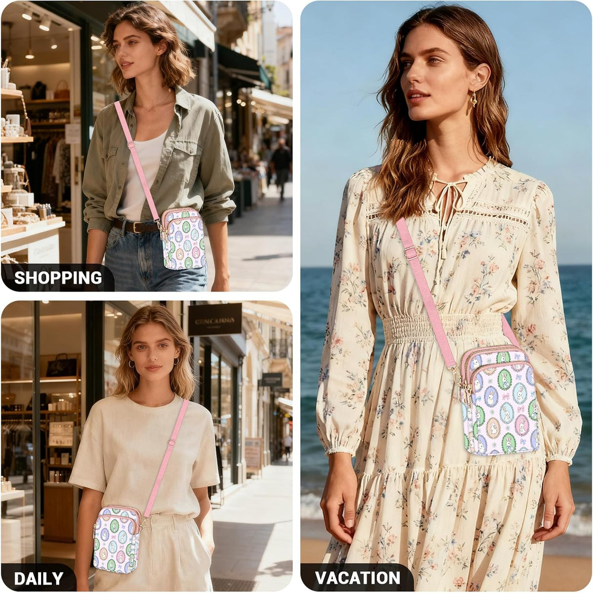 Small Crossbody Bags for Women, Mini Cell Phone Wallet Purse, Shoulder Bag for Women and Men