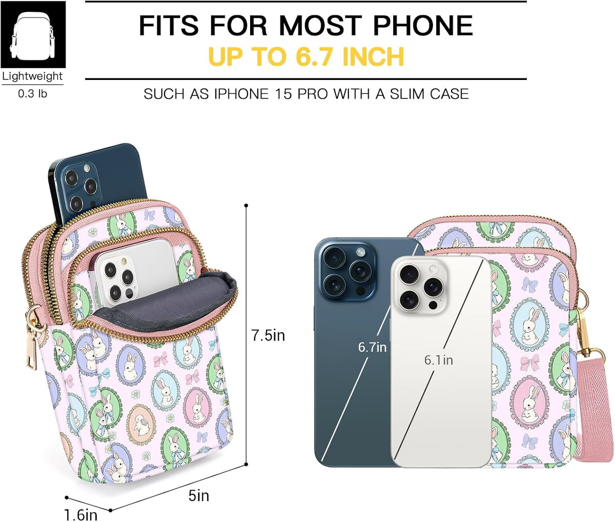 Small Crossbody Bags for Women, Mini Cell Phone Wallet Purse, Shoulder Bag for Women and Men