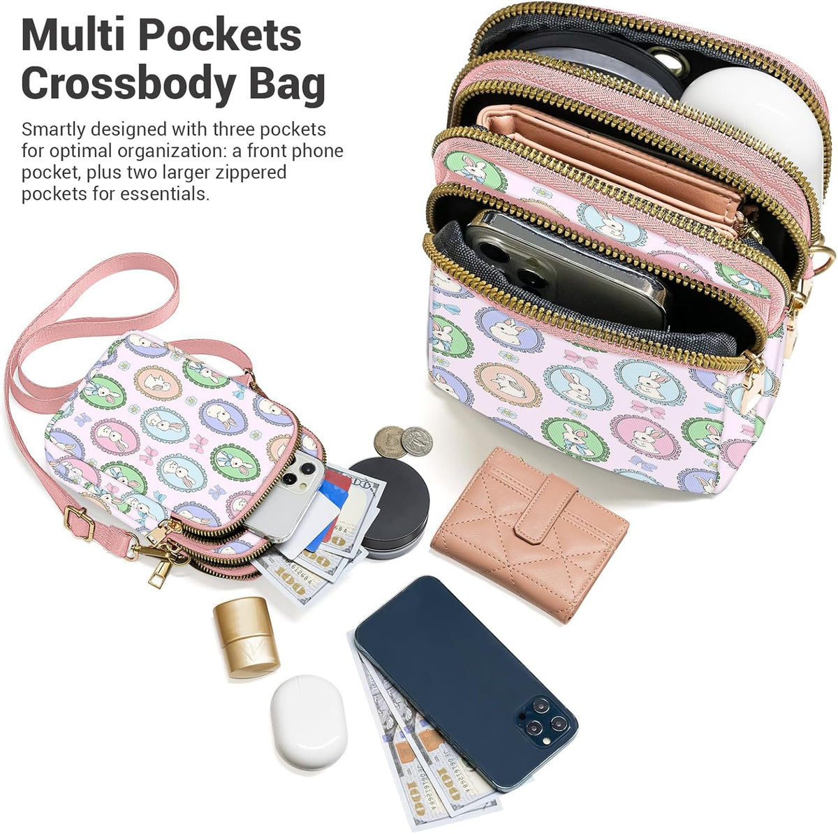 Small Crossbody Bags for Women, Mini Cell Phone Wallet Purse, Shoulder Bag for Women and Men
