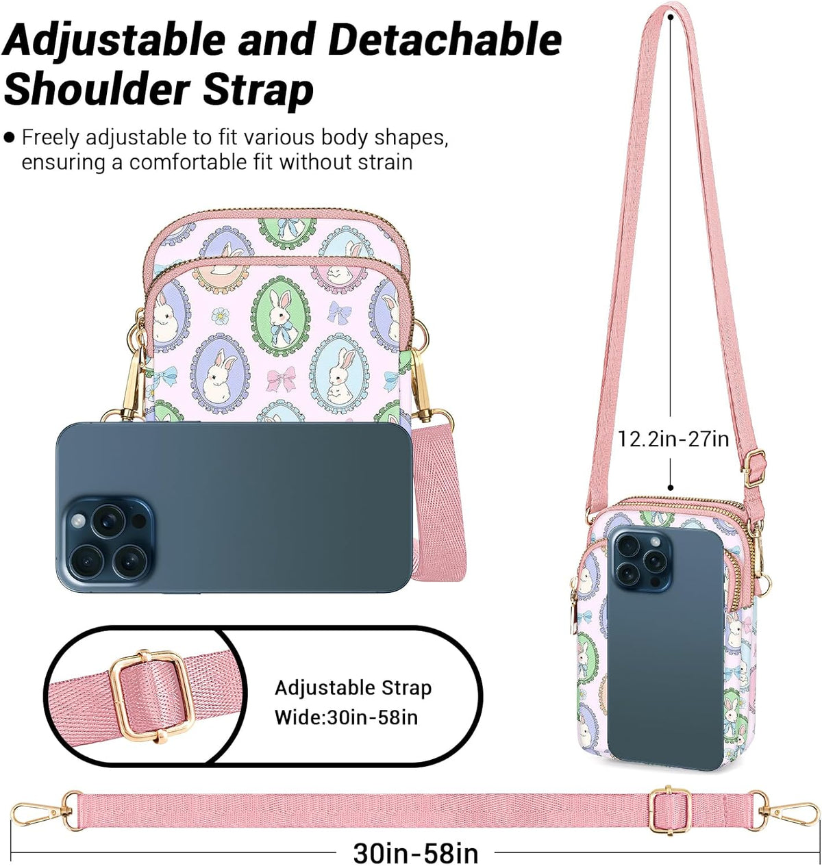 Small Crossbody Bags for Women, Mini Cell Phone Wallet Purse, Shoulder Bag for Women and Men