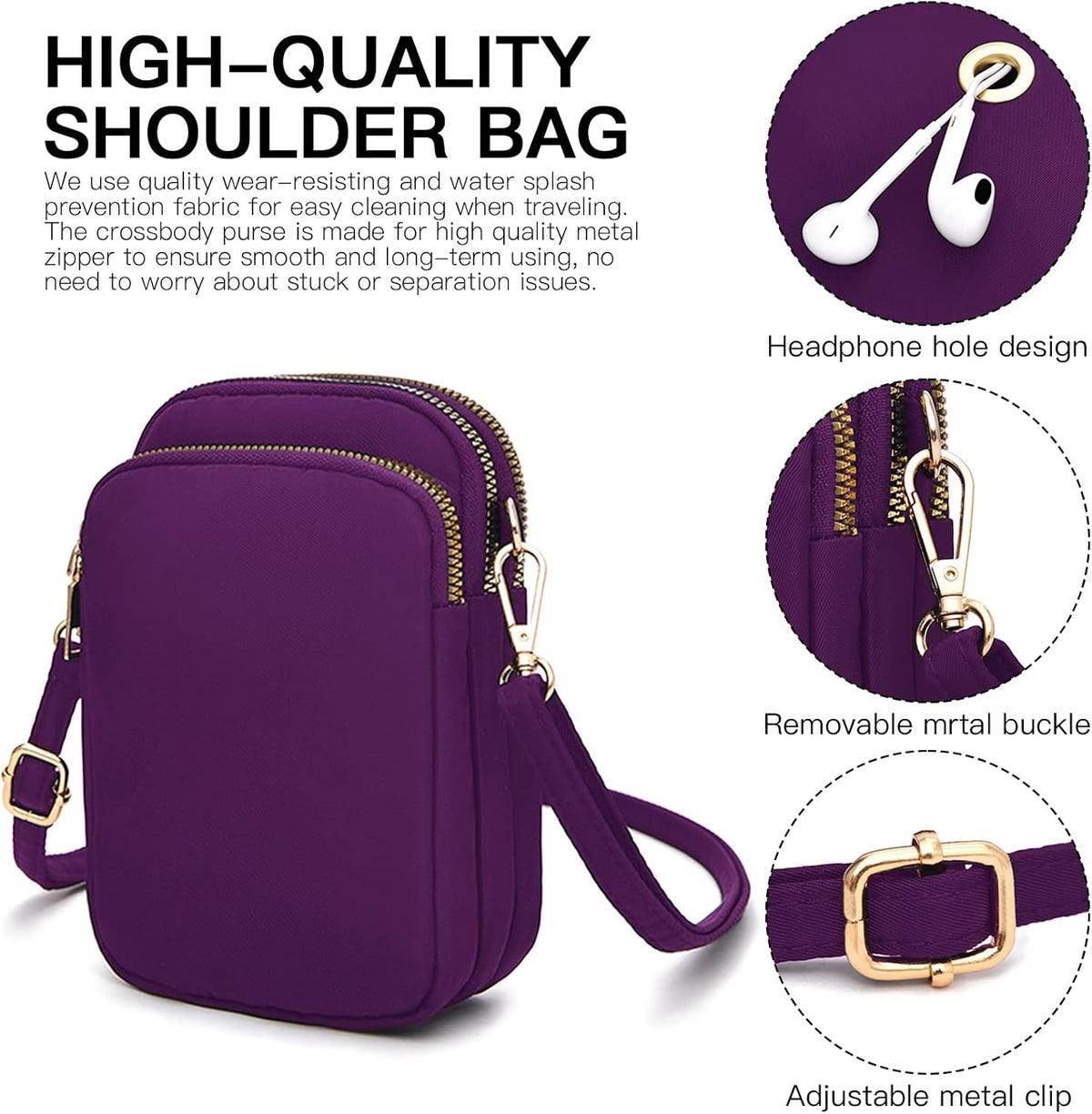 Small Crossbody Bags for Women, Mini Cell Phone Wallet Purse, Shoulder Bag for Women and Men