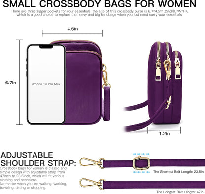 Small Crossbody Bags for Women, Mini Cell Phone Wallet Purse, Shoulder Bag for Women and Men