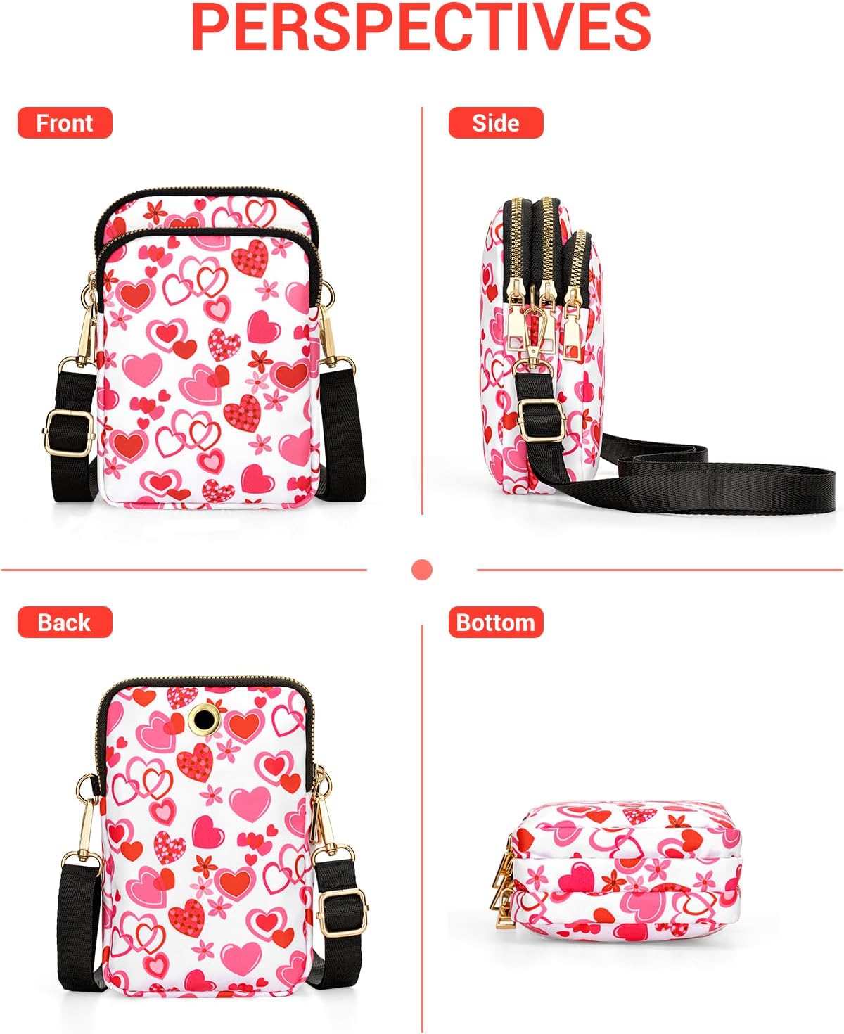 Small Crossbody Bags for Women, Mini Cell Phone Wallet Purse, Shoulder Bag for Women and Men