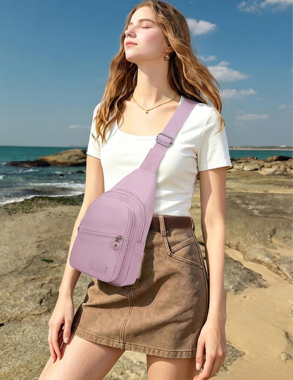 Crossbody Bag Small Sling Bags for Women Men Lightweight Cross Body Shoulder Sling Backpack Chest Daypack