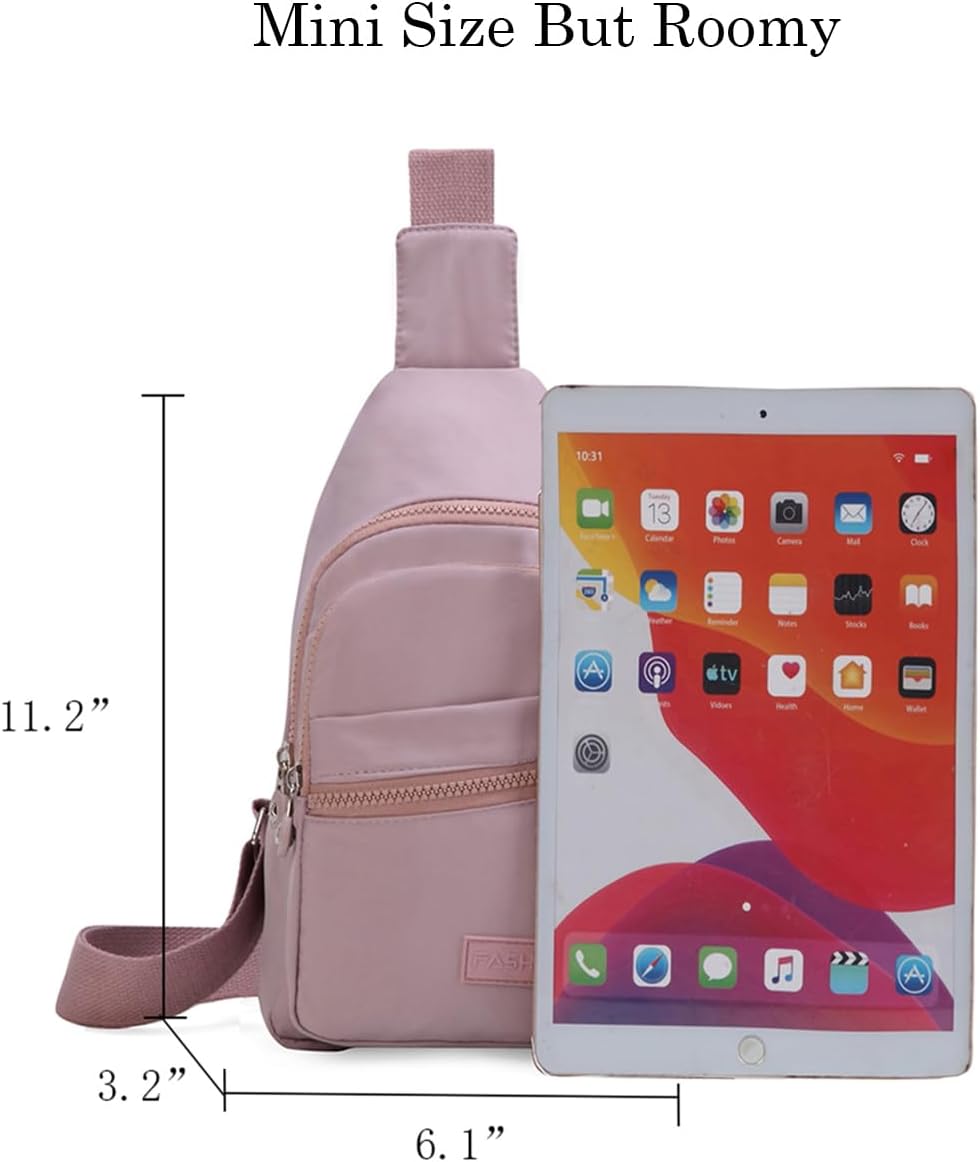 Crossbody Bag Small Sling Bags for Women Men Lightweight Cross Body Shoulder Sling Backpack Chest Daypack