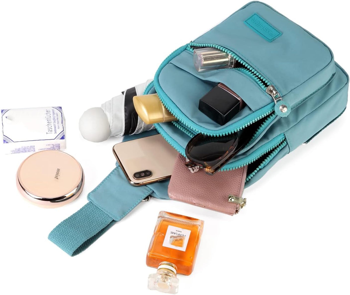 Crossbody Bag Small Sling Bags for Women Men Lightweight Cross Body Shoulder Sling Backpack Chest Daypack