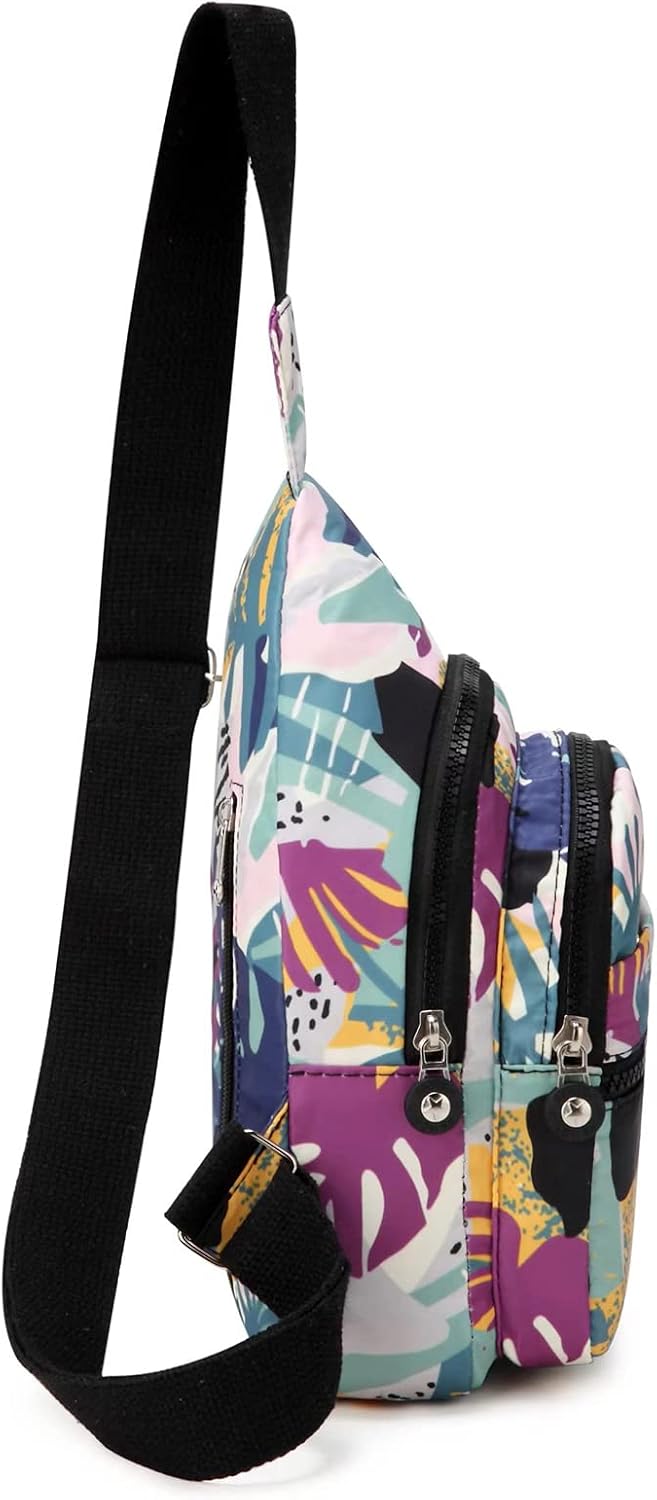 Crossbody Bag Small Sling Bags for Women Men Lightweight Cross Body Shoulder Sling Backpack Chest Daypack