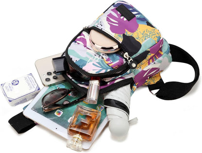 Crossbody Bag Small Sling Bags for Women Men Lightweight Cross Body Shoulder Sling Backpack Chest Daypack