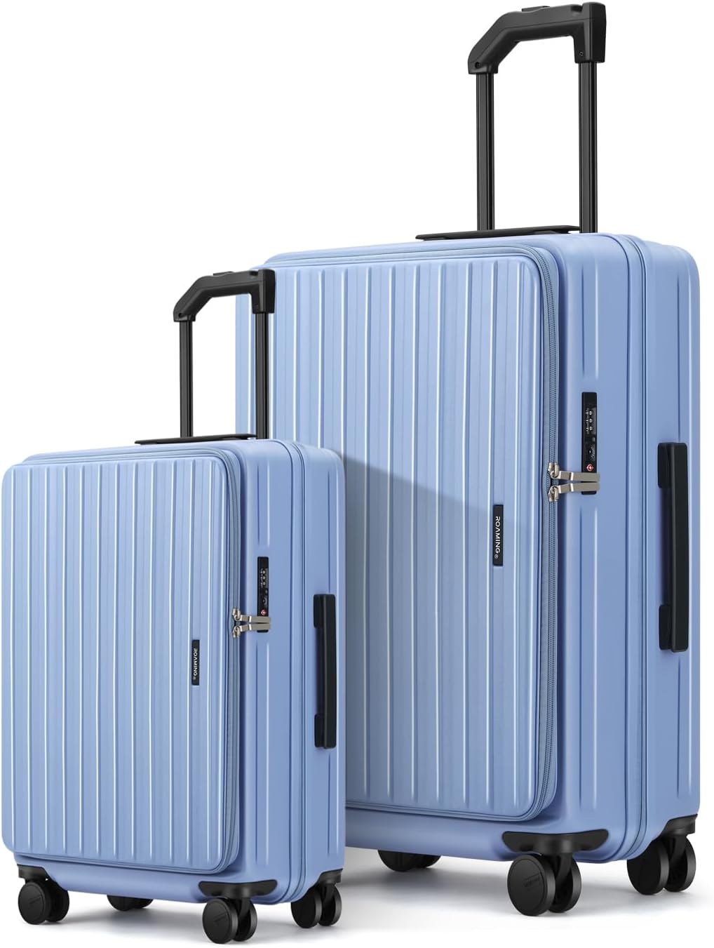 20 Inch Carry On Luggage with Wheels PC Hard Shell Suitcase Top Opening Expandable Tsa Luggage Suitcases for Travel Woman Men.(Livid green)