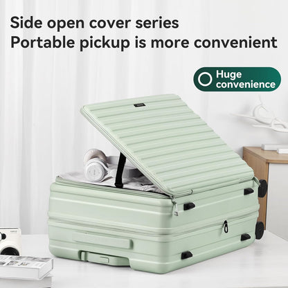 20 Inch Carry On Luggage with Wheels PC Hard Shell Suitcase Top Opening Expandable Tsa Luggage Suitcases for Travel Woman Men.(Livid green)