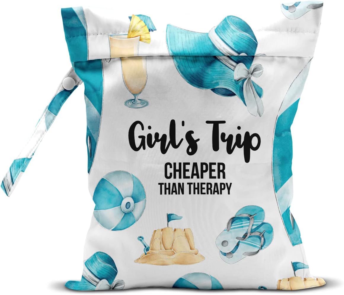 Wet Bag, Wet Dry Bag, Wet Bag for Swimsuit, Travel, Beach, Pool, Diapers, Dirty Yoga Gym Clothes, Toiletries, Makeup Bag, Daycare Soiled Items, Waterproof Reusable Boho Heart