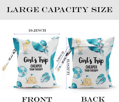 Wet Bag, Wet Dry Bag, Wet Bag for Swimsuit, Travel, Beach, Pool, Diapers, Dirty Yoga Gym Clothes, Toiletries, Makeup Bag, Daycare Soiled Items, Waterproof Reusable Boho Heart