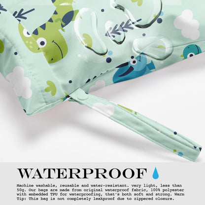 Wet Bag, Wet Dry Bag, Wet Bag for Swimsuit, Travel, Beach, Pool, Diapers, Dirty Yoga Gym Clothes, Toiletries, Makeup Bag, Daycare Soiled Items, Waterproof Reusable Boho Heart