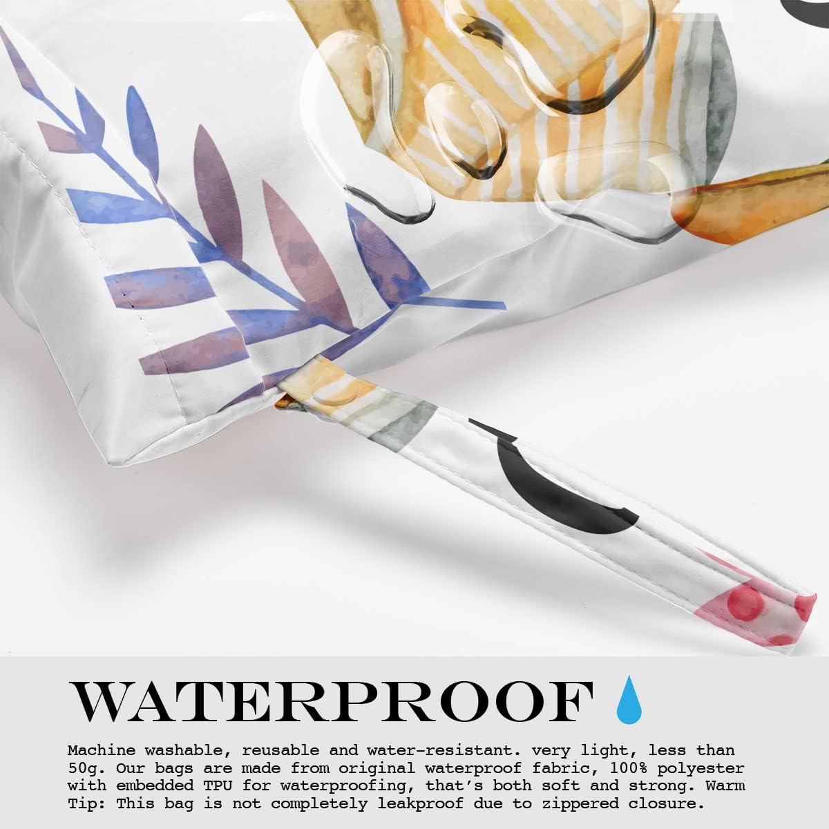 Wet Bag, Wet Dry Bag, Wet Bag for Swimsuit, Travel, Beach, Pool, Diapers, Dirty Yoga Gym Clothes, Toiletries, Makeup Bag, Daycare Soiled Items, Waterproof Reusable Boho Heart