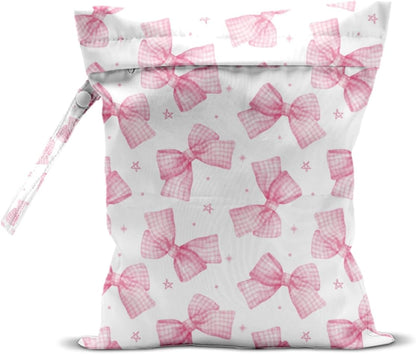 Wet Bag, Wet Dry Bag, Wet Bag for Swimsuit, Travel, Beach, Pool, Diapers, Dirty Yoga Gym Clothes, Toiletries, Makeup Bag, Daycare Soiled Items, Waterproof Reusable Boho Heart