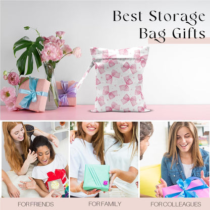 Wet Bag, Wet Dry Bag, Wet Bag for Swimsuit, Travel, Beach, Pool, Diapers, Dirty Yoga Gym Clothes, Toiletries, Makeup Bag, Daycare Soiled Items, Waterproof Reusable Boho Heart