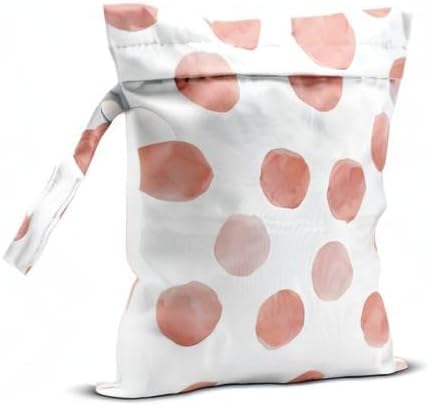 Wet Bag, Wet Dry Bag, Wet Bag for Swimsuit, Travel, Beach, Pool, Diapers, Dirty Yoga Gym Clothes, Toiletries, Makeup Bag, Daycare Soiled Items, Waterproof Reusable Boho Heart