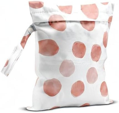Wet Bag, Wet Dry Bag, Wet Bag for Swimsuit, Travel, Beach, Pool, Diapers, Dirty Yoga Gym Clothes, Toiletries, Makeup Bag, Daycare Soiled Items, Waterproof Reusable Boho Heart