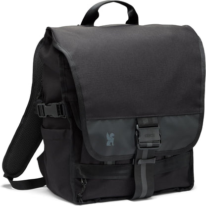 Warsaw 30L Pack for Men & Women – Utility Backpack with Reflective Panel, Cargo Straps & Laptop Sleeve – Bag Is Made for Travel, Work, Hiking, School, Plane Carry-On – Black XRF