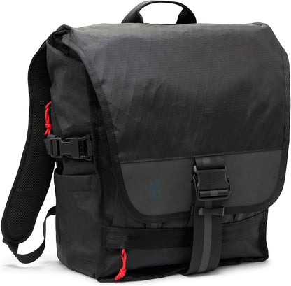 Warsaw 30L Pack for Men & Women – Utility Backpack with Reflective Panel, Cargo Straps & Laptop Sleeve – Bag Is Made for Travel, Work, Hiking, School, Plane Carry-On – Black XRF
