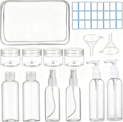 14 Pack Travel Bottles Set for Toiletries TSA Approved | Leak-Proof Containers for Shampoo, Conditioner, Lotion, and Body Wash - Convenient and Practical Travel Accessories