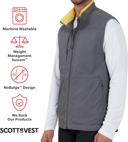 Best Travel Vest for Men - 26 Hidden Pockets - Water Repellent for Travel & More