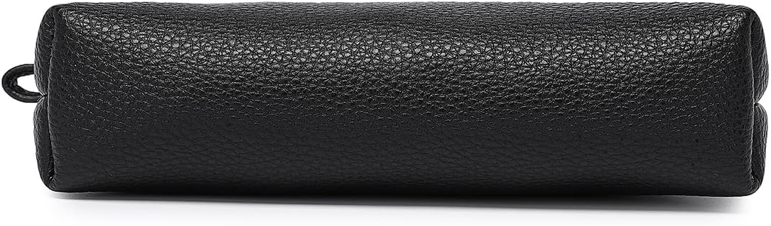 Mini Nylon Travel Toiletry Bag for Women, Water-Resistant Small Makeup Bag Organizer with 2 Dividers, Lightweight Cosmetic Pouch for Purse and Gym (Nylon/Black) - Colors A