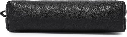 Mini Nylon Travel Toiletry Bag for Women, Water-Resistant Small Makeup Bag Organizer with 2 Dividers, Lightweight Cosmetic Pouch for Purse and Gym (Nylon/Black) - Colors A