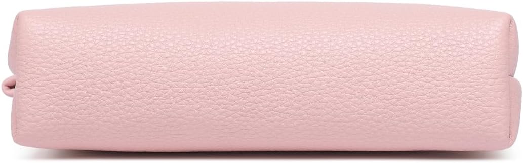 Mini Nylon Travel Toiletry Bag for Women, Water-Resistant Small Makeup Bag Organizer with 2 Dividers, Lightweight Cosmetic Pouch for Purse and Gym (Nylon/Black) - Colors A