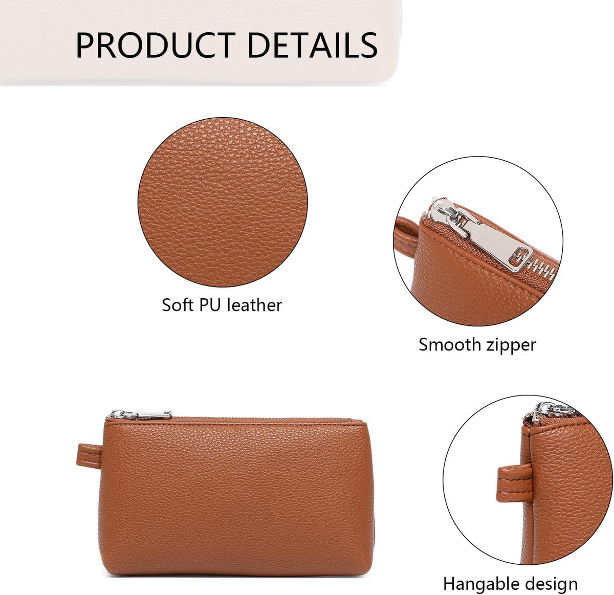 Mini Nylon Travel Toiletry Bag for Women, Water-Resistant Small Makeup Bag Organizer with 2 Dividers, Lightweight Cosmetic Pouch for Purse and Gym (Nylon/Black) - Colors A