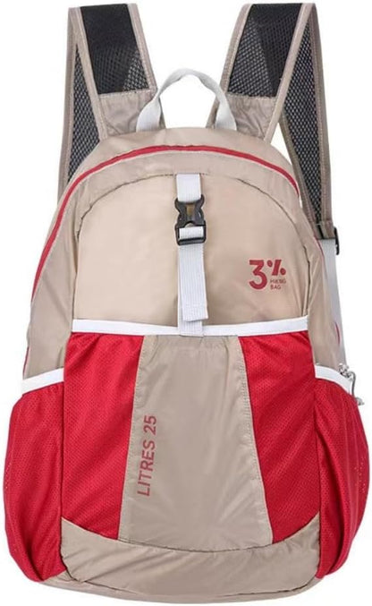 Travel lightweight foldable backpack hiking backpack splash proof compact travel backpack day pack (sky blue), middle