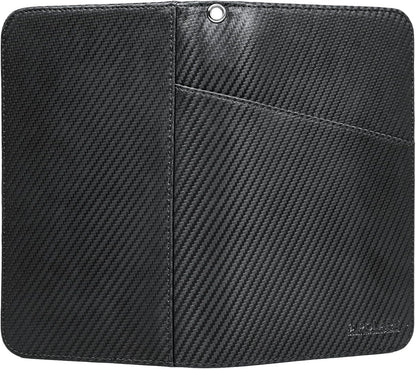 Polare Full Grain Leather Passport Holder Cover Case for Men and Women RFID Blocking Family Travel Wallet Holds 6 Passports (Coffee)
