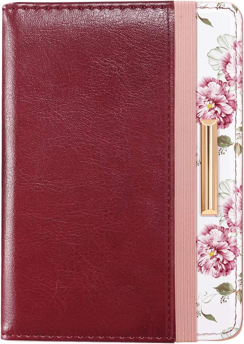 Passport Holder Cover, RFID Travel Wallet Women Card Holder | Travel Essentials, Passport Book Holders, Passport Cover Case, PU Leather, Cute, Thin, Spliced Design, Green Flower - Colors A