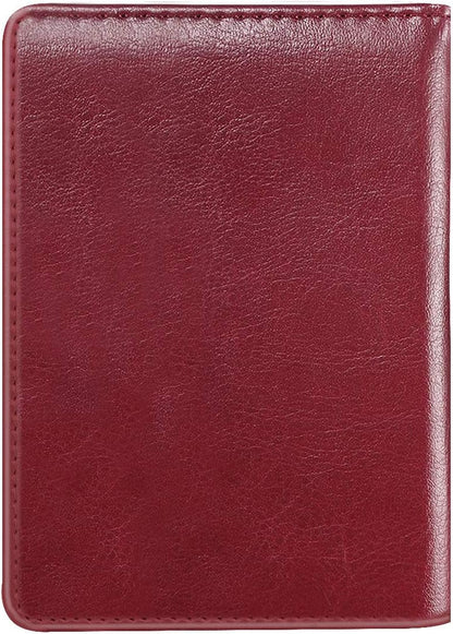 Passport Holder Cover, RFID Travel Wallet Women Card Holder | Travel Essentials, Passport Book Holders, Passport Cover Case, PU Leather, Cute, Thin, Spliced Design, Green Flower - Colors A