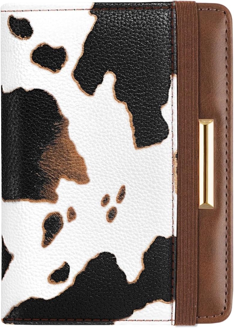 Passport Holder Cover, RFID Travel Wallet Women Card Holder | Travel Essentials, Passport Book Holders, Passport Cover Case, PU Leather, Cute, Thin, Spliced Design, Green Flower - Colors A