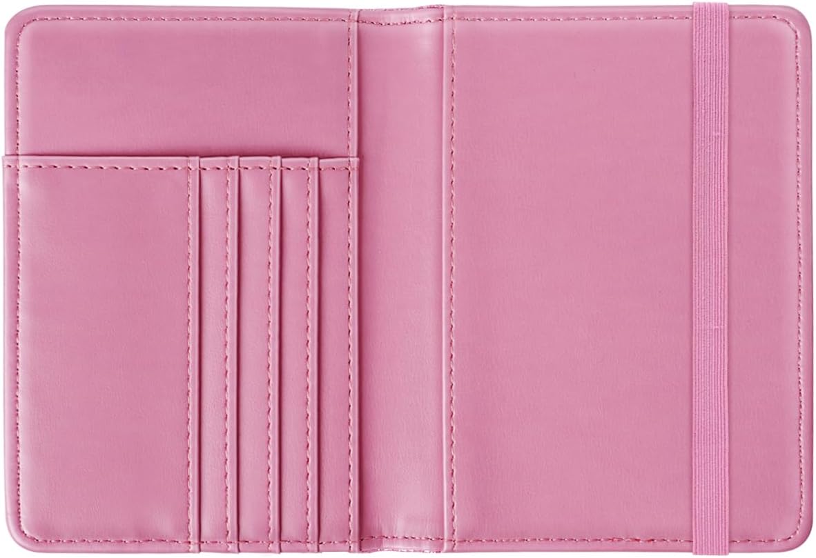 Passport Holder Cover, RFID Travel Wallet Women Card Holder | Travel Essentials, Passport Book Holders, Passport Cover Case, PU Leather, Cute, Thin, Spliced Design, Green Flower - Colors A