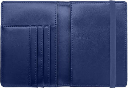 Passport Holder Cover, RFID Travel Wallet Women Card Holder | Travel Essentials, Passport Book Holders, Passport Cover Case, PU Leather, Cute, Thin, Spliced Design, Green Flower - Colors A