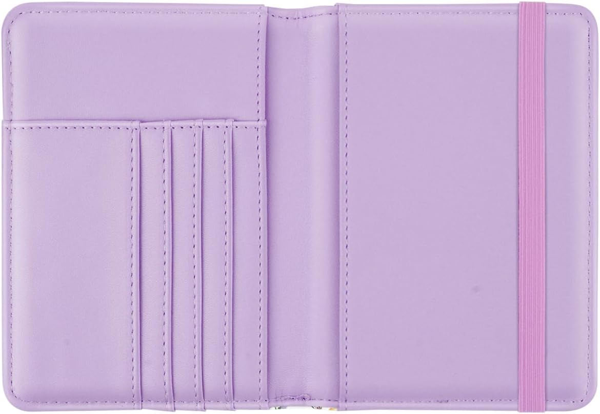 Passport Holder Cover, RFID Travel Wallet Women Card Holder | Travel Essentials, Passport Book Holders, Passport Cover Case, PU Leather, Cute, Thin, Spliced Design, Green Flower - Colors A