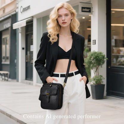 Small Crossbody Bags for Women Vegan Leather Messenger Purses, Vintage Wallet Anti Theft Shoulder Handbags with Card Slots