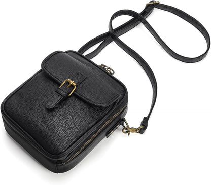 Small Crossbody Bags for Women Vegan Leather Messenger Purses, Vintage Wallet Anti Theft Shoulder Handbags with Card Slots