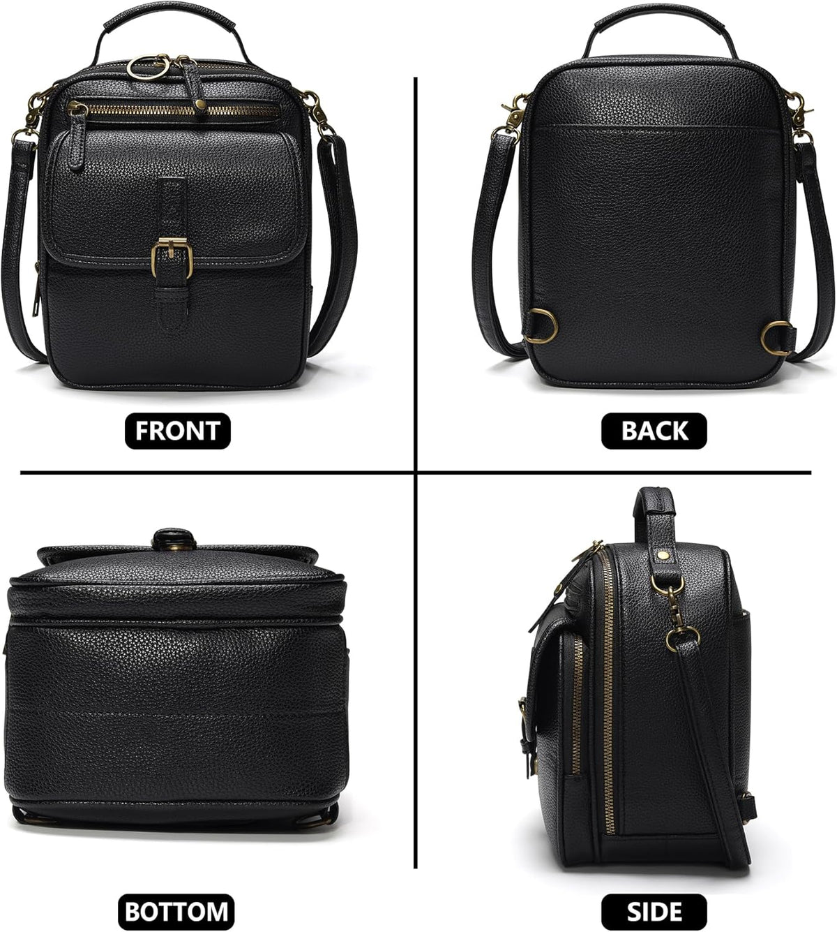 Small Crossbody Bags for Women Vegan Leather Messenger Purses, Vintage Wallet Anti Theft Shoulder Handbags with Card Slots
