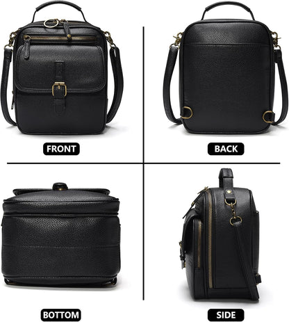 Small Crossbody Bags for Women Vegan Leather Messenger Purses, Vintage Wallet Anti Theft Shoulder Handbags with Card Slots