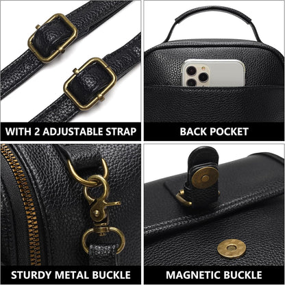 Small Crossbody Bags for Women Vegan Leather Messenger Purses, Vintage Wallet Anti Theft Shoulder Handbags with Card Slots