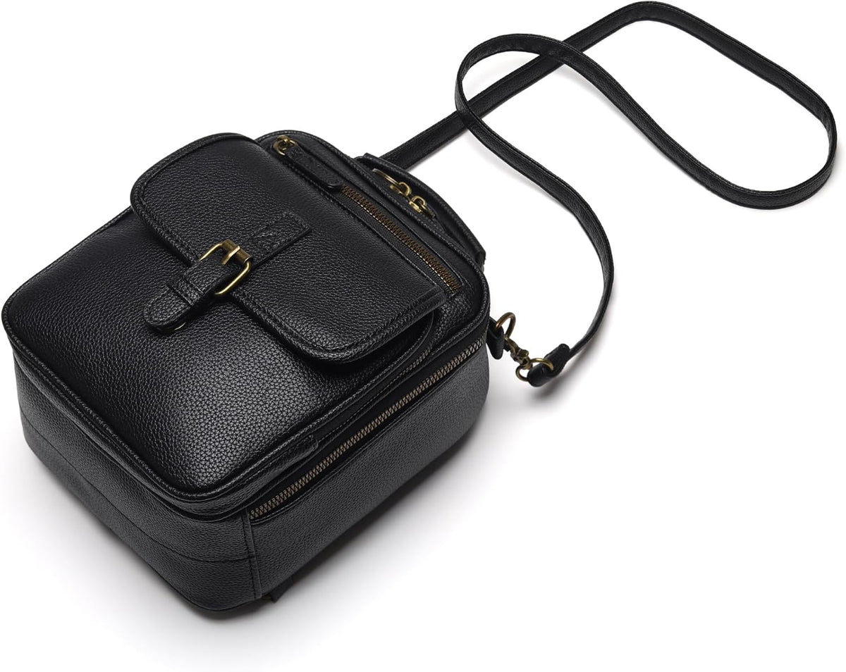 Small Crossbody Bags for Women Vegan Leather Messenger Purses, Vintage Wallet Anti Theft Shoulder Handbags with Card Slots